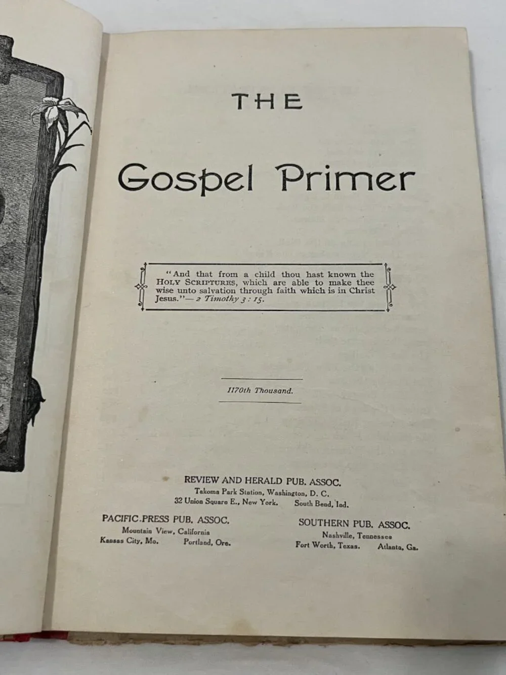 The Gospel Primer Antique Children's Book Vintage 1895-1899